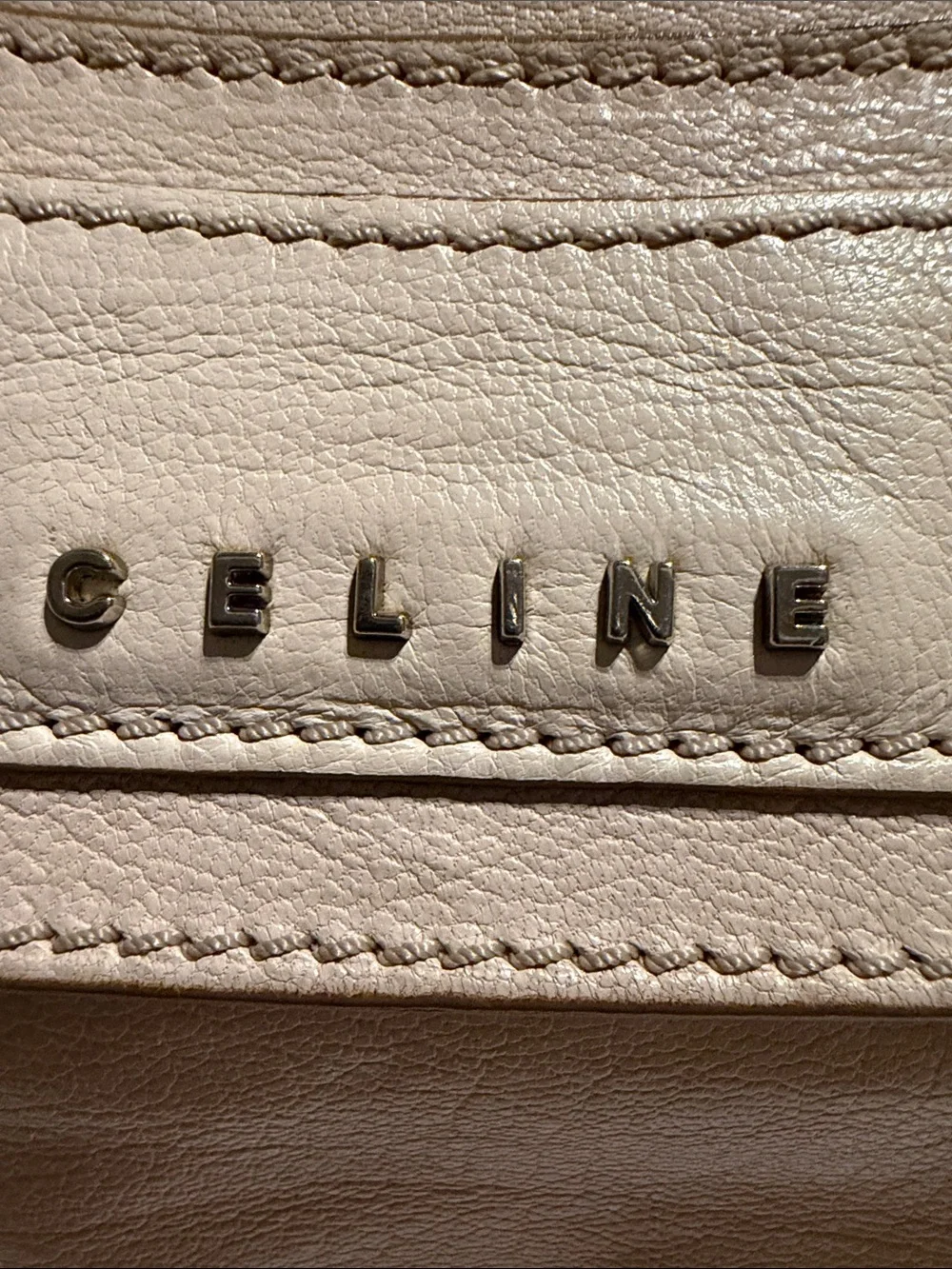 Celine Vintage Leather Boogie Bag Cream + COA & Dust Bag